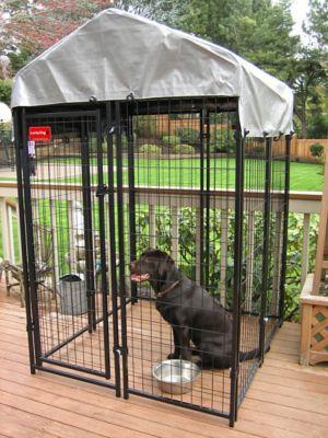 Lucky Dog Outdoor Pet Playpen With Roof And Water Resistant Cover