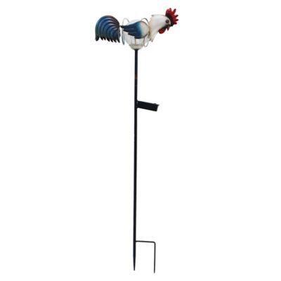 Red Shed Soft Glowing Solar Powered Light Up Rooster Stake ...