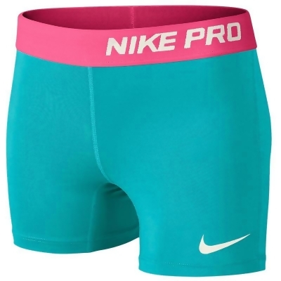 nike pro shorts teal