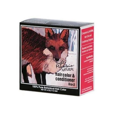 Light Mountain Organic Hair Color And Conditioner Red 4 Oz