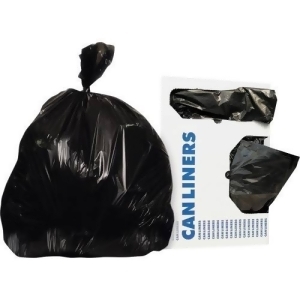 HERX7658PK Trash Bin Liner&#44; Black - 1.3 mil.