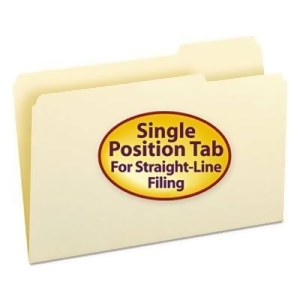 SMead 1/3 Cut Third Position One-Ply Top Tab Legal File Folders- Manila (100 per Box)