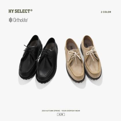 Ortholite x Wallabee Shoes 小牛皮革袋鼠鞋 
