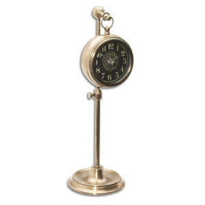 Uttermost Pocket Watch Brass Woodburn Clock - All