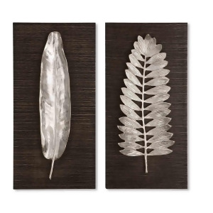 Uttermost Silver Leaves Wall Art Set of 2 - All