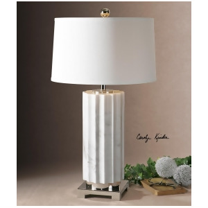 Uttermost Castorano White Marble Lamp - All