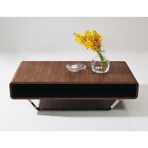 J M Furniture Modern Coffee Table 136A in Walnut - All