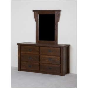 Viking Barnwood Collection Dresser and Mirror - All