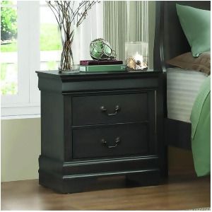 Homelegance Mayville 2 Drawer Nightstand in Stained Grey - All
