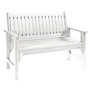 C.r. Plastics Garden Bench In White - All