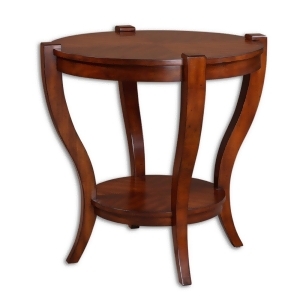 Uttermost Bergman End Table in Warm Antique Pecan - All