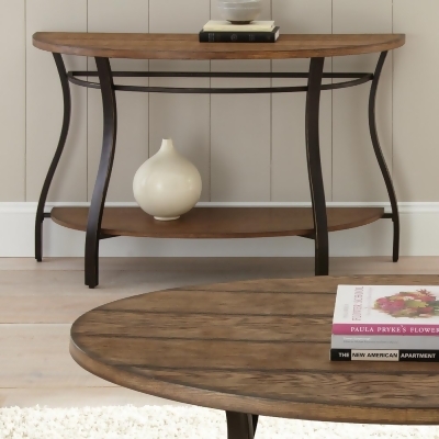 Steve Silver Denise Half Moon Sofa Table In Light Oak From Beyond Steve Silver Denise Half Moon Sofa Table In Light Oak