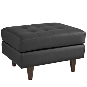 Modway Empress Leather Ottoman In Black - All