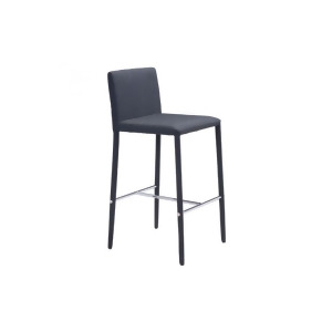 Zuo Confidence Counter Chair Black Set of 2 - All