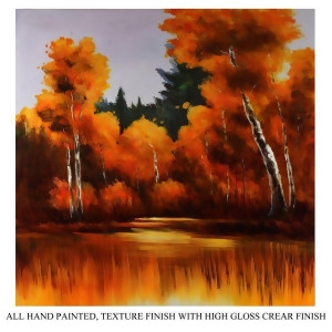 Entrada En41004 Hand Painted Oil Painting W High Gloss Set of 2 - All