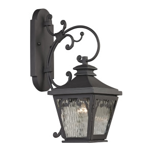 Elk Lighting Forged Camden Collection 1 Light Outdoor Sconce In Charcoal 47081 - All