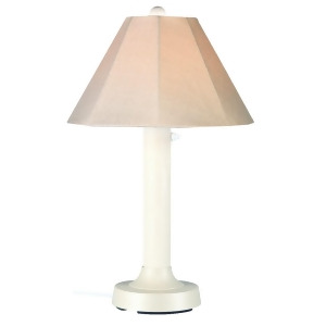 Patio Living Concepts Seaside 34 Inch Table Lamp w/ 3 Inch White Body Antique - All