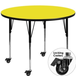 Flash Furniture Mobile 48 Round Activity Table With 1.25 Thick High Pressure Y - All