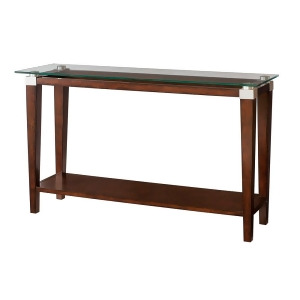 Hammary Solitaire Sofa Table in Rich Dark Brown - All