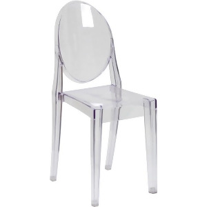 Flash Furniture Ghost Side Chair in Transparent Crystal Fh-111-apc-clr-gg - All
