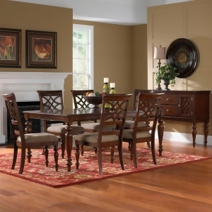 Standard Furniture Woodmont 8 Piece Leg Dining Room Set in Cherry - All