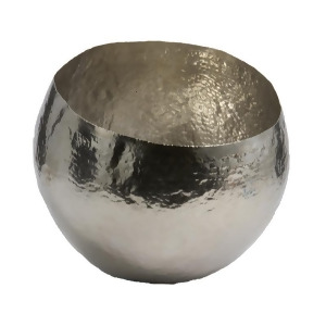 Lazy Susan Hammered Nickel-Plated Brass Dish - All