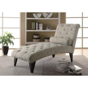 Monarch Specialties 8034 Fabric Chaise Lounger in Vintage French - All