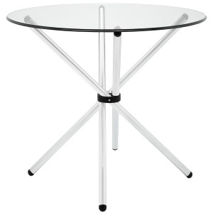 Modway Baton Dining Table in Clear - All