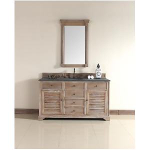 James Martin Savannah 60 Single Vanity And Mirror Set In Driftwood - All