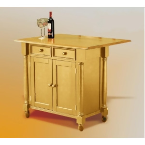 Sunset Trading Light Oak Kitchen Island with Drop Leaf - All