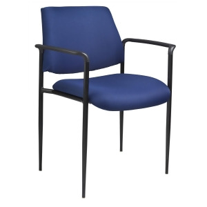 Boss Chairs Boss Square Back Diamond Stacking Chair w/ Arm in Blue - All