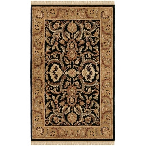 Linon Rosedown Rug In Black And Gold 1'10 X 2'10 - All