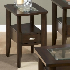 Jofran 827-7 Chairside Table w/Drawer Glass Insert - All