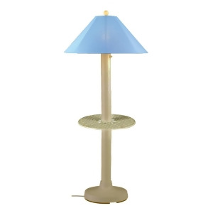 Patio Living Concepts Catalina 64 Inch Floor Table Lamp w/ 3 Inch Bisque Body - All