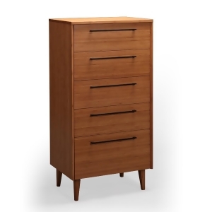 Greenington Sienna 5 Drawer Chest in Caramelized - All