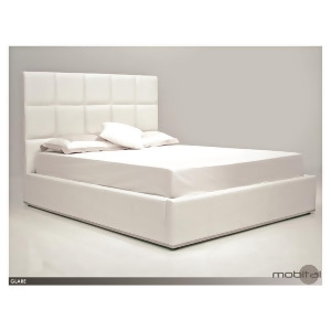 Mobital Glare Bed In Pure White Leatherette - All