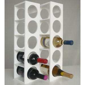 Proman Products Rutherford Wine Rack in White - All