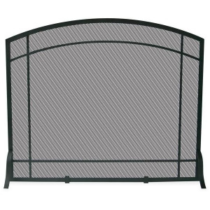 Uniflame S-1029 Single Panel Black Wrought Iron Mission Screen - All