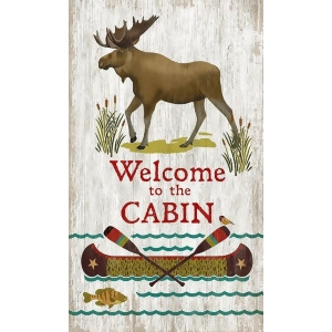 Red Horse Welcome Cabin Sign - All