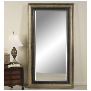 Bassett Transitions Galindo Leaner Mirror in Antique Silver - All