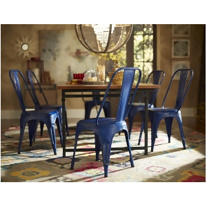 Homelegance Amara Metal Side Chair in Blue Set of 4 - All