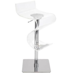 Lumisource Viva Acrylic Bar Stool In Clear - All