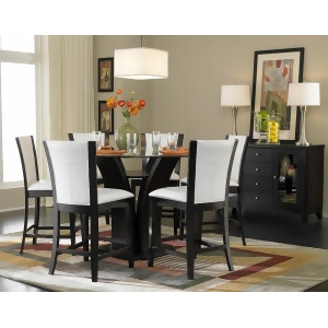 Homelegance Daisy Round Counter Height Table in Espresso - All