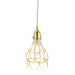 Gold Wire Rose Pendant Light - All