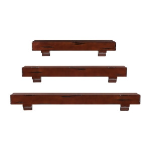 Pearl Mantel Shenandoah Mantel Shelves In Cherry Rustic Distressed Finish - All