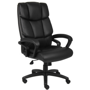 Boss Chairs Boss Ntr Executive Top Grain Leather Chair w/ Knee Tilt - All