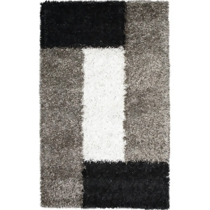 Noble House Pearl Collection Rug in White / Black / Grey - All