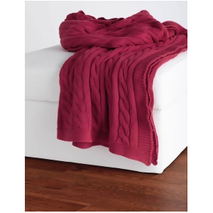 Rizzy Home Throw Blanket In Red And Red - All