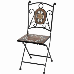 Entrada Gl78043 Mosaic Metal Chair Set of 2 - All