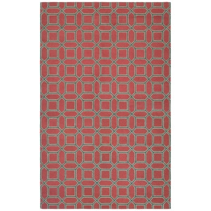 Couristan Bowery Havemeyer Rug In Crimson-Brown - All